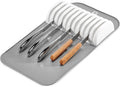 Madesmart Antimicrobial Classic Large Knife Mat Soft-Grip, Non-Slip Drawer, Long-Lasting Home Organization, EPA Certified, White