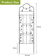 hogardeck 4 Packs 60 * 18 inch Metal Garden Trellis for Climbing Plants Outdoor,Heavy Duty,Black Coating Rustproof Trellis for Rose, Vegetable, Flowers, Expandable,Perfect for Training Climbing Plants