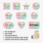Custom Stickers Personalized Labels - Customized Stickers with Any Design Image Logo Text,Custom Stickers for Business Logo,Custom Thank You Label Stickers,100 Labels (Fancy Frame,2"x1")