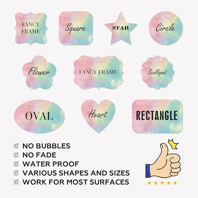 Custom Stickers Personalized Labels - Customized Stickers with Any Design Image Logo Text,Custom Stickers for Business Logo,Custom Thank You Label Stickers,100 Labels (Heart,5"x5")