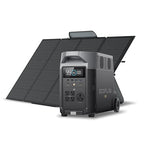 EF ECOFLOW Solar Generator 120V/3.6KWh DELTA Pro with 400W Portable Solar Panel, 23% High Efficiency, 5 AC Outlets, 3600W Portable Power Station for Home Backup Outdoors Camping RV Emergency