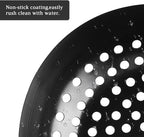 Round Grill Wok with Handle for Green Egg Veggie Basket BBQ Accessory Barbecue Tools for M/L/XL Green Egg Accessories for StriFry,Shrimp,Meat&Vegetable Outdoor Camping Cookware