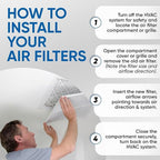 Glasfloss 14x14x1 MERV 10 (FPR 5-6) Pleated Air Filters Box of 6. Actual Size: 13-1/2 x 13-1/2 x 7/8