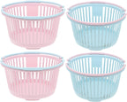 4pcs Portable Fruit Picking Baskets Ergonomic Handle Containers for Collecting Berries Cherries and More Multi-functional Storage Baskets for Kitchen Outdoor Use