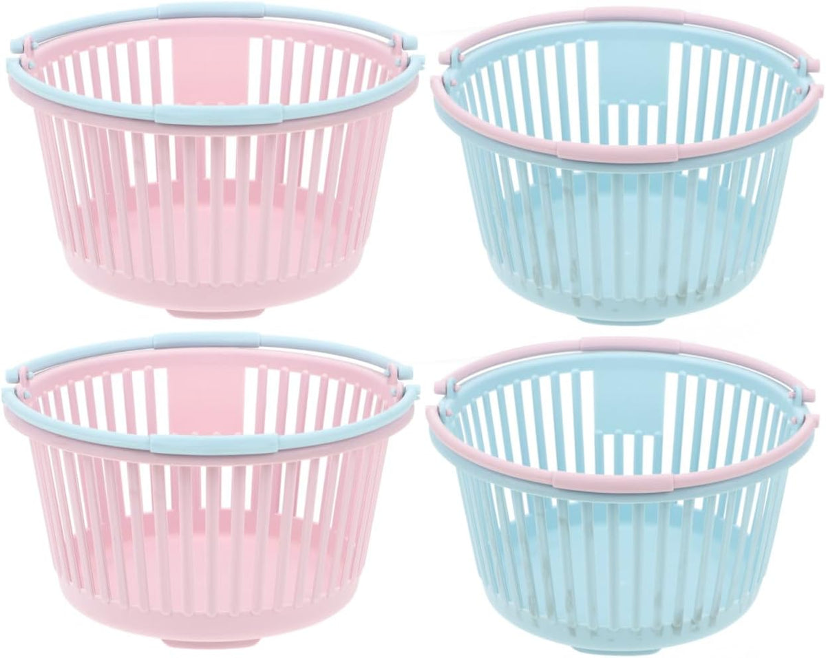 4pcs Portable Fruit Picking Baskets Ergonomic Handle Containers for Collecting Berries Cherries and More Multi-functional Storage Baskets for Kitchen Outdoor Use