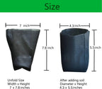 gardtree Plant Nursery Bags 7” x 7.87” 150PCS, Non-Woven Biodegradable Plant Grow Bags Fabric Seedling Starter for Vegetable Flower Fruit Saplings Tree, Home Garden Supply