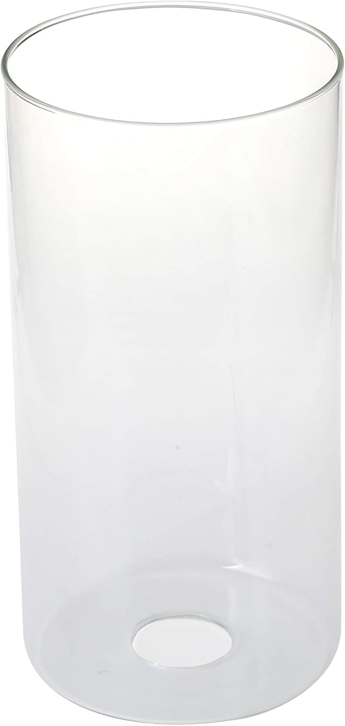 GoLucky Clear Cylinder Clear Glass Shade Accessory Glass Lamp Fixture Shade Replacement Glass Pieces with 1-5/8 Inch Fitter 3.5"(D)5.5"(H) Multiple Specifications