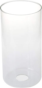 GoLucky Clear Cylinder Clear Glass Shade Accessory Glass Lamp Fixture Shade Replacement Glass Pieces with 1-5/8 Inch Fitter 3.5"(D)5.5"(H) Multiple Specifications