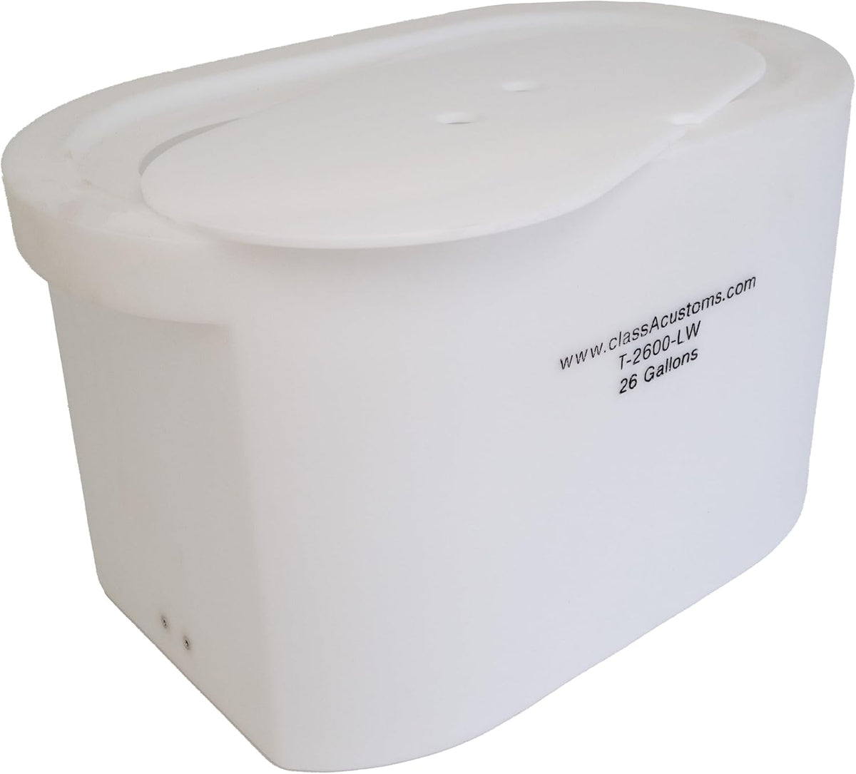 classAcustoms Marine T-2600-LW 26 Gallon Livewell/Baitwell for Live Fishing Bait, and Keeping Caught Fish Alive. Use on Fishing Boat, Pontoon Boat, Piers, and Fishing Docks, and for Shore Fishing.