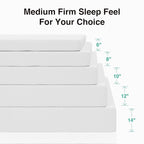 Novilla 6 Inch Queen Size Mattress, Queen Memory Foam Mattress with Cooling Foam & Breathable Comfort Layer, Removable Cover, Pressure Relief Mattresses in a Box for Cool Touch & Support