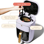 Beautiful Coffee Maker, 14-Cup, Touch Display, Programmable, 1200W, Stainless Steel, Keep Warm, 24h Timer dishwasher-safe (LAVENDER)