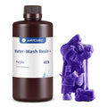 ANYCUBIC Upgraded Water Washable 3D Printer Resin, 405nm High Precision 3D Resin, Low Shrinkage Photopolymer Resin for 4K/8K/12K Capable LCD DLP Resin 3D Printer Printing (Purple, 1000g)