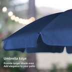 AMMSUN Patio Umbrella, 6.5 ft Outdoor Table Umbrella with Tilt Steel Pole, UPF50+ Protection, Great for Outdoor Garden Backyard, Navy Blue