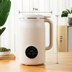 8-in1 Multifunction 40oz Nut Milk Maker Blender for Homemade Soy, Almond, Oat, Coconut, Plant Based Milks and Non-Dairy Beverages. Delayed Start, Automatic Cleaning, Boils Water, Keeps Drinks Warm.