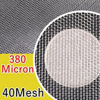 Fine Filter Mesh Nylon Fabric, Recycling Screens for Kitchen Filtration Food Wine 80-500 Mesh(40mesh 380micron,1x10 meter)