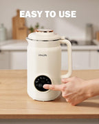 34 oz Nut Milk Maker Machine, 8 in 1 Soy Milk Maker with Nut Milk Bag, Plant Based Milk Maker for Almond, Oat, with Delay Start/Keep Warm/Self Cleaning, Cream