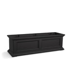 Mayne Fairview 36in Self-Watering Rectangular Window Box Planter, Black