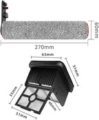 Main Roller Brushes Filter，Compatible For Dreame，H40 Ultra / H40 Pro Wet Dry Vacuum Cleaner Spare Parts Floor Scrubber .(E)