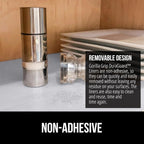 GORILLA GRIP DuraGuard Shelf Liner, Non-Adhesive Cabinet Liners for Kitchen Drawers, Shelves, Refrigerator, Pantry Storage, Bathroom Closet, Durable Waterproof BPA Free Ribbed Plastic, 12x20 Lt Gray