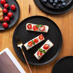 AmorArc Stoneware Dinnerware Sets for 8,Reactive Ceramic Plates and Bowls Set,Highly Chip and Crack Resistant | Dishwasher & Microwave Safe | Round Dishes Set Service for 8 (24pc)