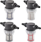 Garden Home 40-200 Mesh Large Flow Visible Filter Connector to Barb 16mm 20mm 25mm Hose Pre-Filter Garden Irrigation Agriculture Tool 1 Pcs Filter (Color : B, Size : 80Mesh)