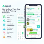 Flora Premium Plant Mister Spray Bottle Producing Gentle & Fine Mist for Precision Hydration, Dispersed Humidity & Moisture - Comes w App for Smart Plant Care (2 Packs)