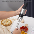 1000W 5-in-1 Immersion Hand Blender - 20 Speeds, Stainless Steel Stick Blender with Mixing Beaker, Chopper Bowl, Milk Frother, Egg Whisk for Smoothie, Baby Food, Sauces Red,Puree, Soup