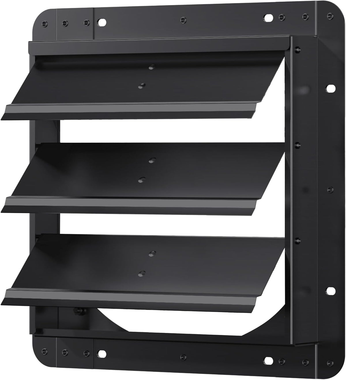 12 Inch Aluminum Automatic Shutter Louver Vent (No Fan Blades and Motor) for Home Attics, Workshops, Barn, Greenhouse