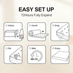6 Inch Full Size Mattress in a Box,Memory Foam Mattress for Comfort Sleep, Cooling Night Sleep & Pressure Relief, Ships Compressed (6", Full)