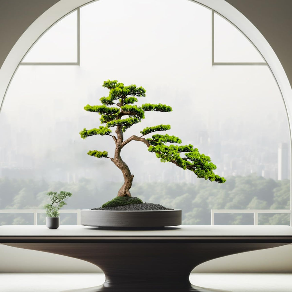 3ft（43in） Artificial Bonsai Tree Juniper Faux Plants Indoor Big Fake Plants Decor with Ceramic Pots for Home Table Office Desk Bathroom Shelf Bedroom Living Room Farmhouse Decorations