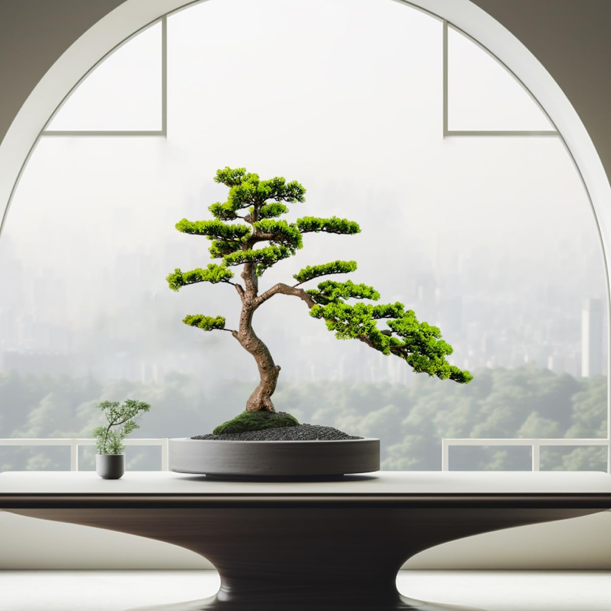 3ft（43in） Artificial Bonsai Tree Juniper Faux Plants Indoor Big Fake Plants Decor with Ceramic Pots for Home Table Office Desk Bathroom Shelf Bedroom Living Room Farmhouse Decorations