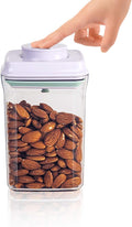 BopTop (1pc - 900ml) Airtight Food Storage Container – Mechanical Silicone Seal Canister - BPA-Free - 0.9Qt