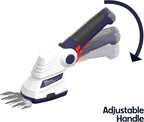 QWD Cordless Hedge Trimmer 7.2V, 4" Cordless Shear and 8" Shrubber Trimmer, 2 in 1 (Type-C) for Garden, Lawn.