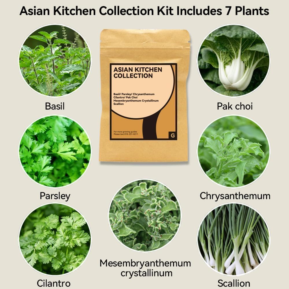 inbloom Herb Seed Pods Kit for AeroGarden, 7-Pods with Basil, Cilantro, Parsley Seed Hydroponic Growing System Kit, Seeds Starter Pod for idoo, Ahopegarden Gardening Supplies