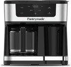 Deluxe 12-Cup Coffee Maker & Single Serve Brewer – Programmable, K-Cup Compatible, Adjustable Brew Size, Glass Carafe, Auto Shut-Off - Ideal for Home or Office