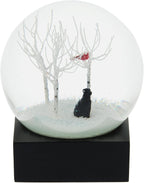 Black Lab in Woods Snow Globe by CoolSnowGlobes