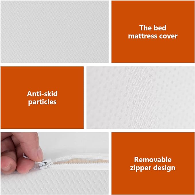 PayLessHere 5 Inch Gel Memory Foam Mattress Medium Firm Mattresses CertiPUR-US Certified Bed-in-a-Box Pressure Relieving Twin Size,Fiberglass Free，White