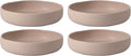Bloomhouse Corsica Clay 4 Piece Meal, Dinner, Pasta Bowl Set - Prosecco Blush Pink