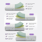 NapQueen Queen Size, 6 Inch Anula Green Tea Infused Memory Foam Mattress, Bed in a Box, CertiPUR-US Certified Mattress