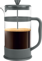 Utopia Kitchen French Press Espresso and Tea Maker with Triple Filters, Stainless Steel Plunger and Heat Resistant Borosilicate Glass (Grey, 34-oz (Pack of 1))