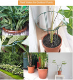 10 Pack Plant Support Stakes 16 Inch Plant Stakes for Outdoor and Indoor Plants,Peony Cages and Supports Plant Stem Support Flower Metal Stakes for Gardening Peonies Support Cages for Plants