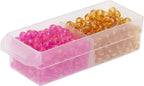 Akro-Mils 40716 Plastic Width Dividers for Small Drawers in Plastic Cabinets, Custom Storage Inserts for Teacher Toolbox, Small Parts Organizer, Screw Organizer and More, 16-Pack, Clear