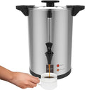 Valgus Commercial Coffee Urn 32-Cup 6L Stainless Steel Large Coffee Maker with Percolator Electric Hot Water Dispenser for Party, Office, Wedding