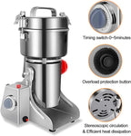 Electric Grain Grinder 800g,Swing Type Grain Mill Grinder 3000W,110V Stainless Steel High-speed Spice Herb Grinder Superfine Machine Dry Cereals Pulverizer Swing Type