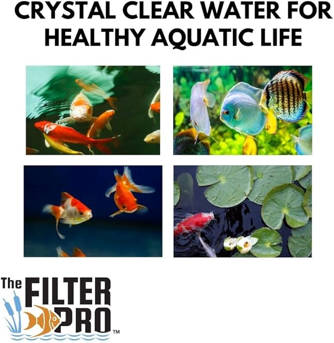 Black Coarse Filter Media, 1.25" Thick, 16" x 56" Roll, Perfect for Aquariums, Ponds or Water Gardens, Made in USA