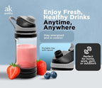 Rechargeable Smoothie Blender 700ml – Portable Mini Travel Blender for Shakes and Smoothies with Six Stainless Steel Blades and USB Charging.