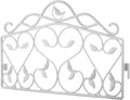 Evelyne Decorative Garden Border Edging: Faux Wrought Iron Leaf & Bird Design
