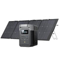 EF ECOFLOW Solar Generator DELTA 2 with 220W Solar Panel, 1024Wh LFP(LiFePO4) Battery, 1800W AC/100W USB-C Output, Fast Charging Portable Power Station for Home Backup Power, Camping & RVs