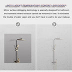 Bathroom Mirror with LED Lights，Smart Illuminated LED Bathroom Mirror，Energy-Saving LED Smart Mirrors，LED Mirror for Bathroom，with Demister Pad and Smart Touch Switch(H60*W90cm/H23.6*W35.4IN)