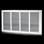 20x8 Return Air Grille(Duct Opening Size),Air Return Vent Cover,Flat Vent Cover,Rejillas De Aire Acondicionado para Casa,Return Air Grilles,Outer Dimensions:21.75"Wx9.75"H(20"W x 8"H, Duct Opening)